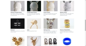Shapeways Materials