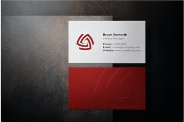 Embossed Business Card