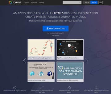 Focusky presentation tool