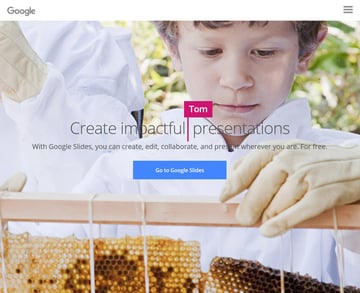 Google Slides slideshow software for Mac