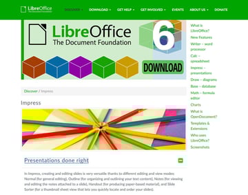 Libre Office Impress Mac Presentation software