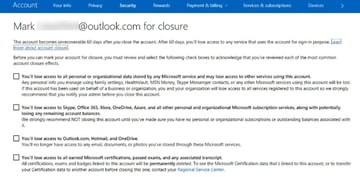 warning acknowledgement screen