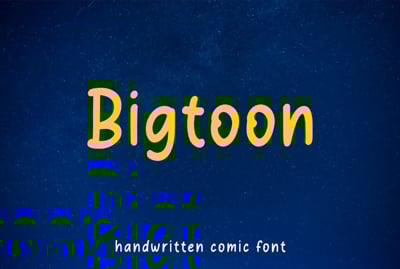 Bigtoon - Handwritten comic font