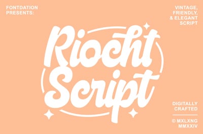 Riocht | Vintage Playful Font