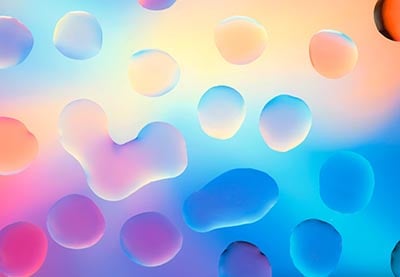 Water drops with colorful background