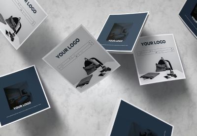 Gradient Square Brochure Template