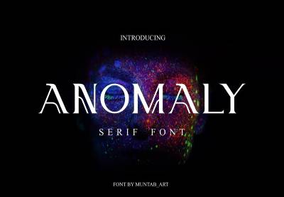 Anomaly Thin Font