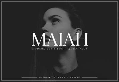 Maiah Thin Serif Font