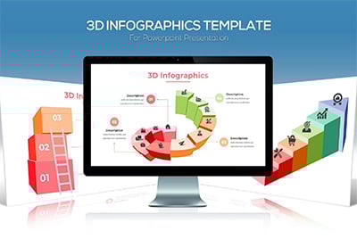 3D PowerPoint Flowchart Templates & Infographics