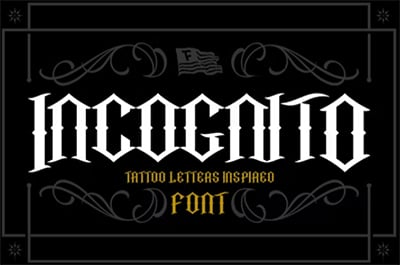 Incognito Tattoo Font