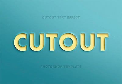 Papercut Text Effect