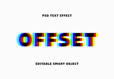 Anaglyphic Stereo Text Effect
