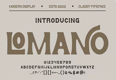 LOMANO Serif Font