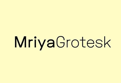 Mriya Grotesk - Premium Sans-Serif Typeface