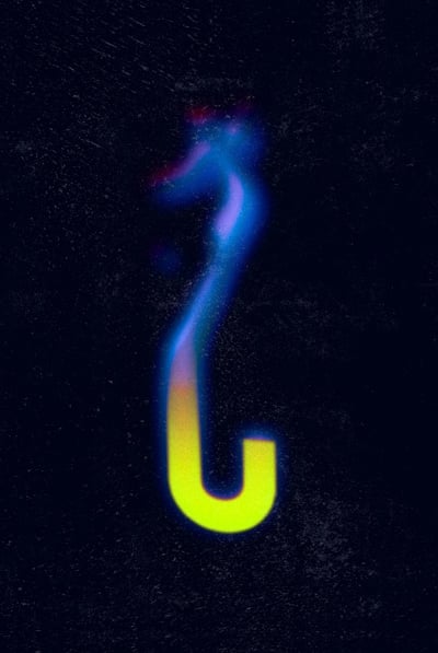 The Letter C in Different Fonts: Toxic Flames Text Effect