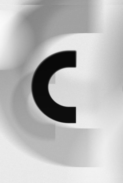 The Letter C in Different Fonts: Space Text Effect