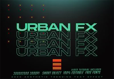 Urban Trending Text Effects