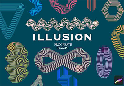 Illusion Stamps for Procreate