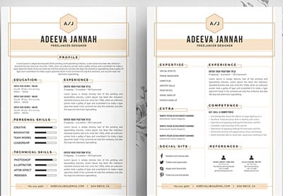 Simple Resume Template Jannah