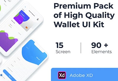Wallet UI Kit for XD