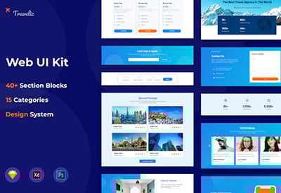 Adobe XD Web Design UI Kit