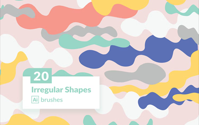 Irregular Shapes Brush Set