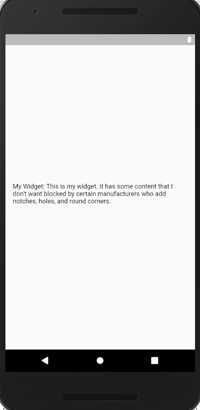 Flutter SafeArea Widget
