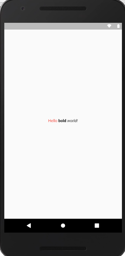 Flutter RichText Widget