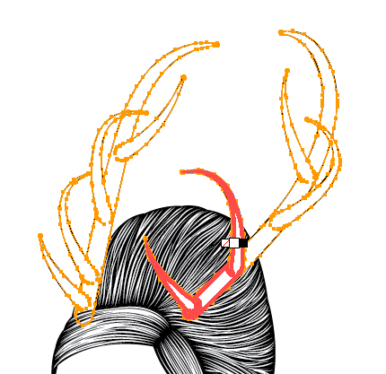 Add Details to the Hair and Antlers