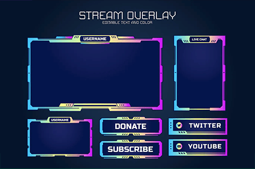 Twitch Panel overlay