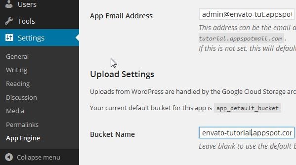 Hosting a WordPress website on Google App Engine-8