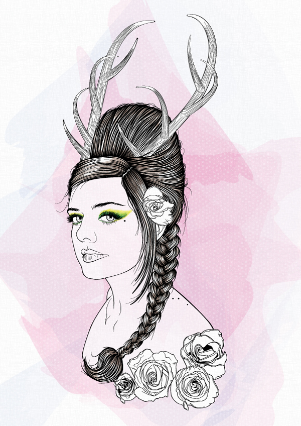 Vector Line Art Portrait Adobe Illustrator Tutorial 