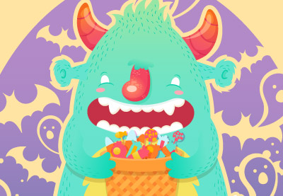 Crea un divertido monstruo de Halloween Dulce-o-Truco en Adobe Illustrator