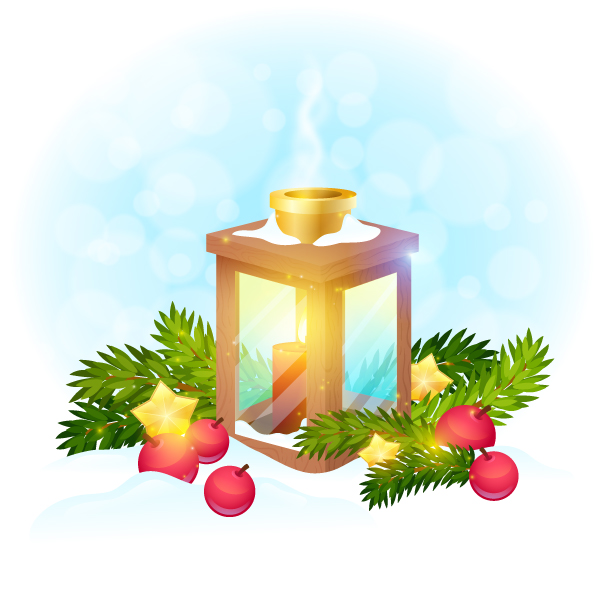 winter candle lantern is finished