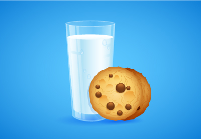 Create a Detailed Glass of Milk and Cookies in Adobe Illustrator