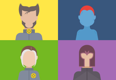 How to Create a Set of X-Men Avatars in Adobe Illustrator