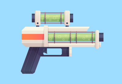 Cómo Diseñar un Blaster de Ciencia Ficción en Diseño Plano en Adobe Illustrator
