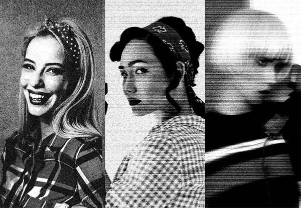 How to create photocopy and Xerox textures (dots, lines, and distortion)