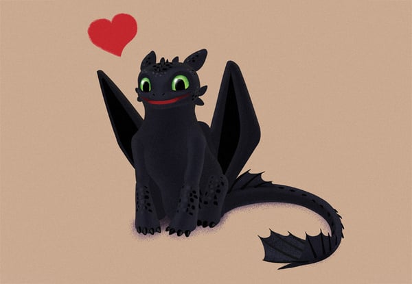 How to draw Toothless in Illustrator