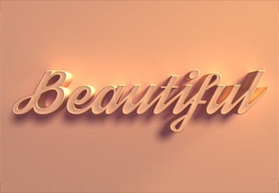 Cómo hacer un efecto de texto 3D en Photoshop