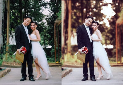 Cómo crear una acción de Photoshop para bodas