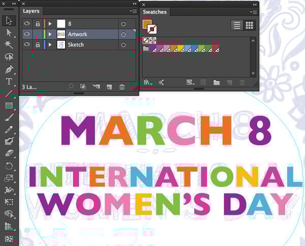 color shapes using spot colors adobe illustrator swatches palette