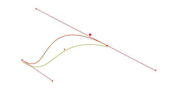 a second curved stroke