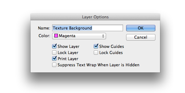 layer options