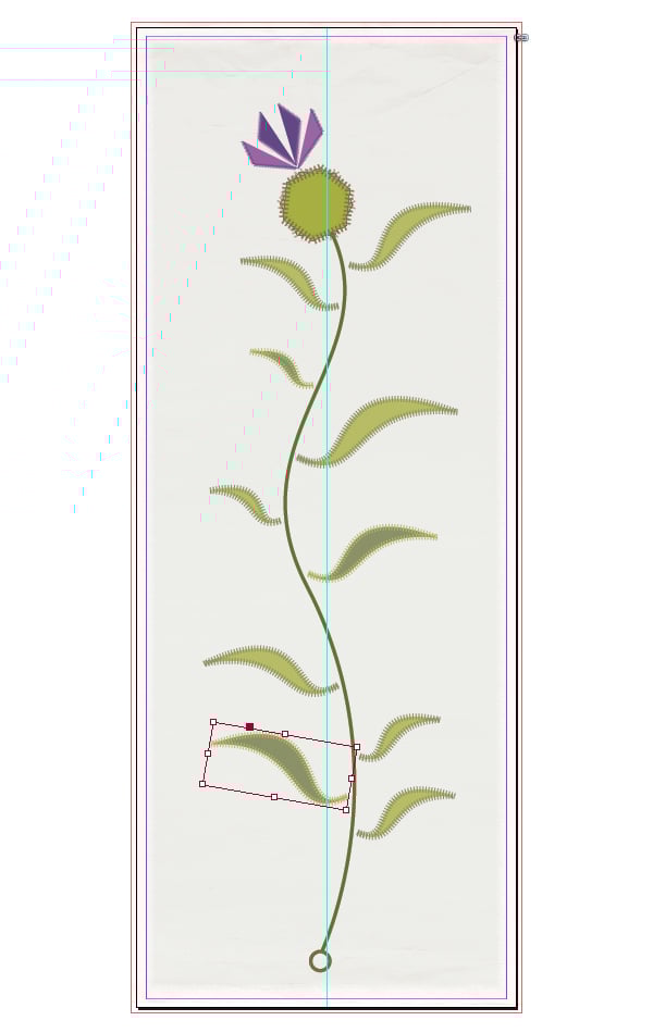 repeated leaves on thistle