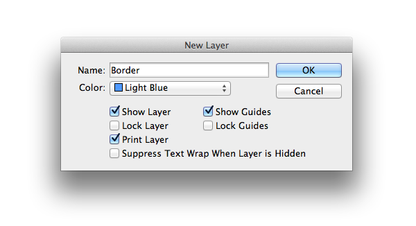 new layer - border