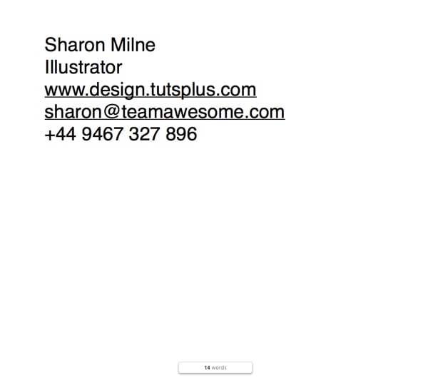 sharon word document