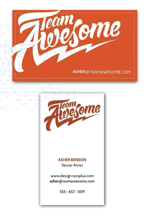 ashers business card