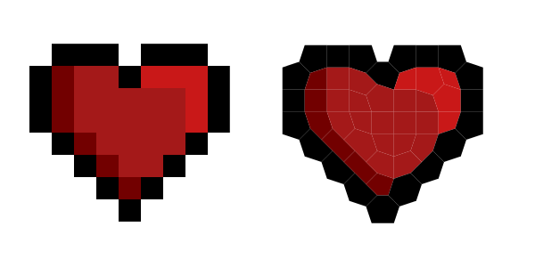 pixel art trace voronoi