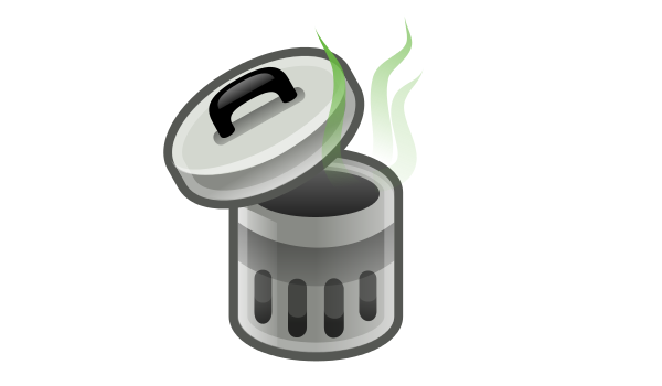 trash can smelly clip art